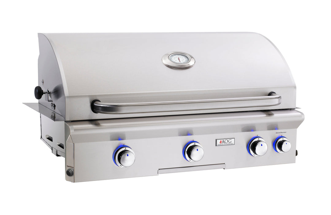 AOG Grills - 36" Built-in Grill Head w/ Rotisserie & Lights - 36NBL