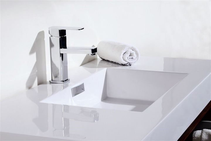 KubeBath Bliss 40" Gray Oak Wall Mount Modern Bathroom Vanity BSL40-GO