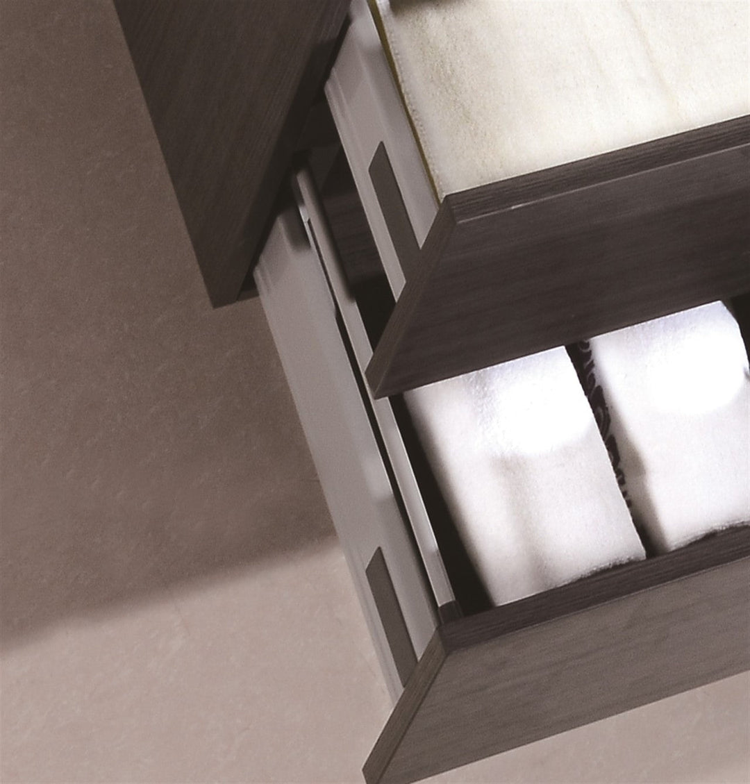 KubeBath Bliss 72" Double Sink Gray Oak Wall Mount Modern Bathroom Vanity BSL72D-GO