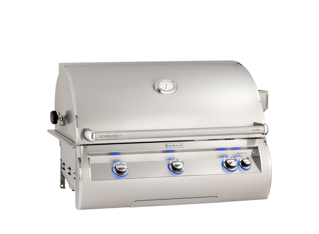 Fire Magic - Echelon Diamond 36" Built-in Grill w/ Analog Display - E790i