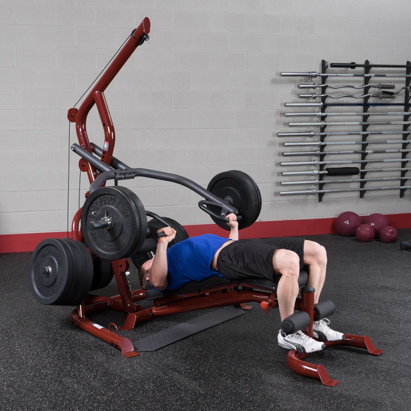 Body Solid Corner Leverage Gym Package, Includes GFID100 Bench - GLGS100P4