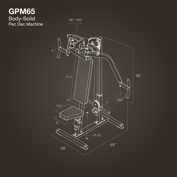 Body Solid Pec Dec Machine - GPM65