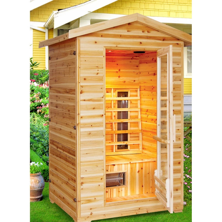 SunRay Burlington 2-Person Outdoor Infrared Sauna (HL200D)