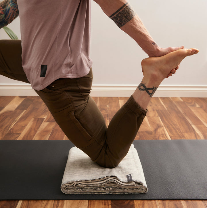 Melange Cotton Yoga Blanket