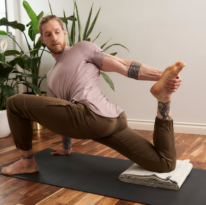 Melange Cotton Yoga Blanket