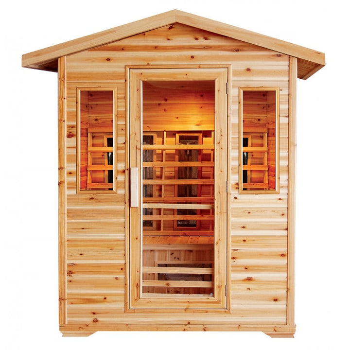 Sunray Cayenne 4-Person Infrared Outdoor Sauna HL400D