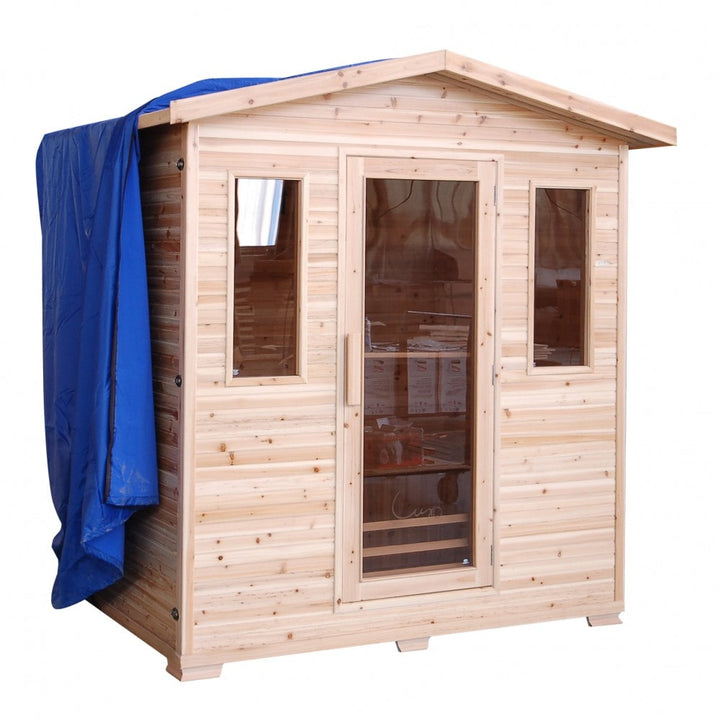 Sunray Cayenne 4-Person Infrared Outdoor Sauna HL400D