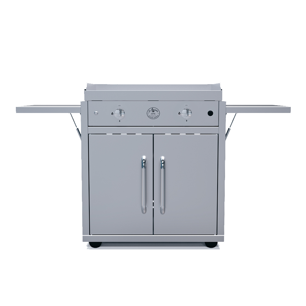 Le Griddle - Dual Burner Griddle on Freestanding Cart - Gas