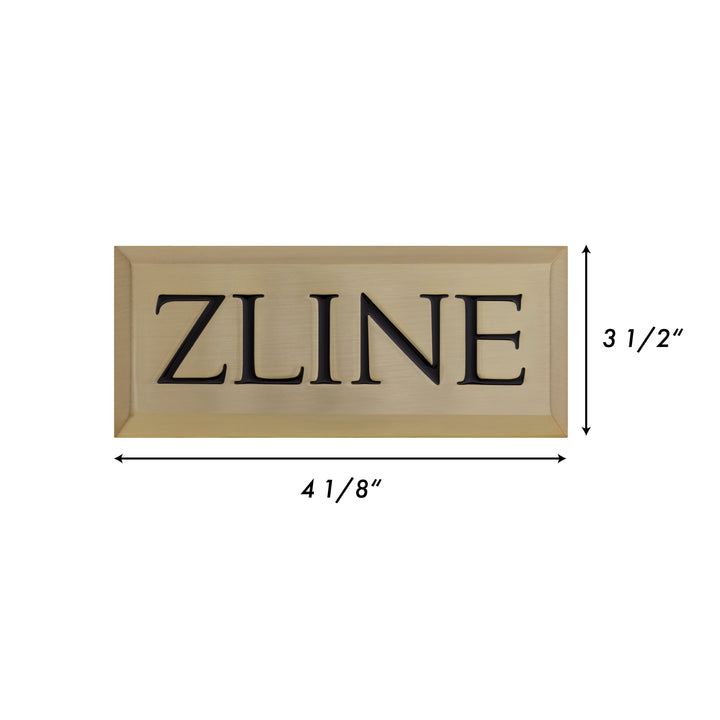 ZLINE Autograph Edition Badge Sample in Champagne Bronze