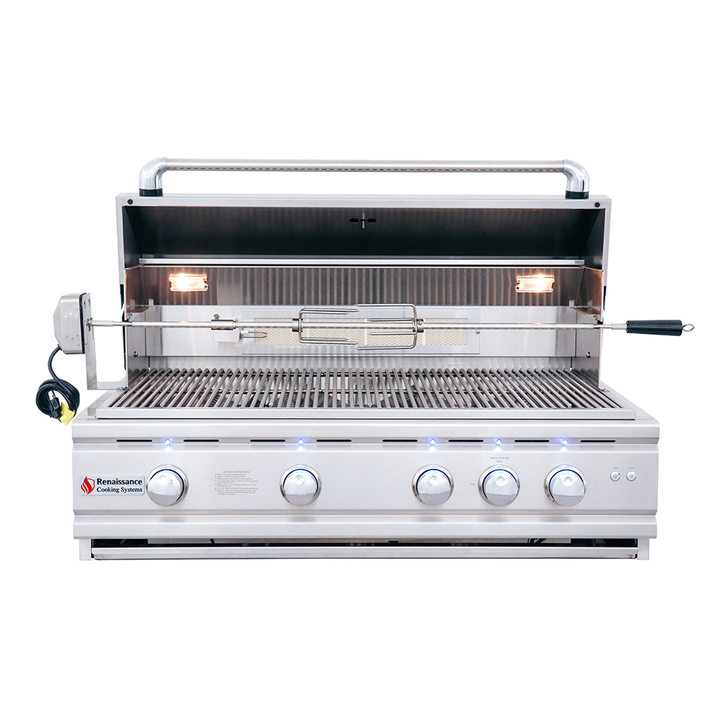 RCS Gas Grills - 38" Cutlass Pro Built-In Grill w/ Window - RON38AW