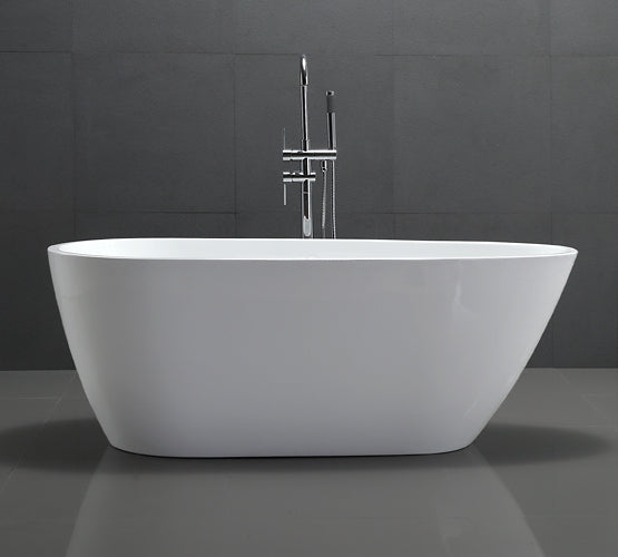 Legion Furniture WE6515 Series 68” White Acrylic Egg Shaped Bath Tub