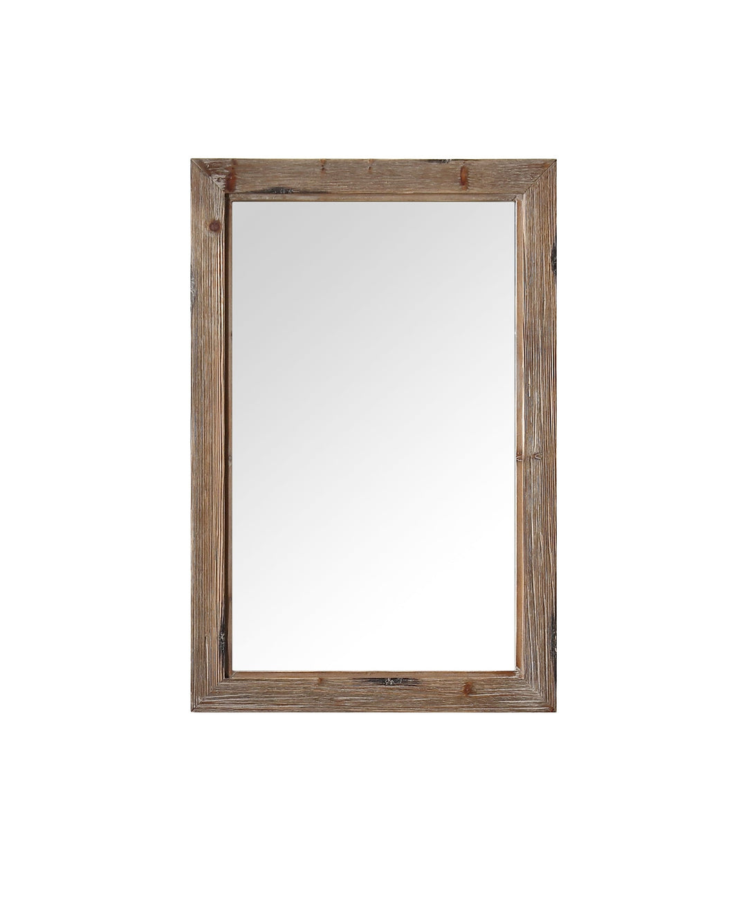 Legion Furniture WH8242 Series 42" x 36" Solid Wood Mirror in Brown Rustic for 48” WH Series Vanities
