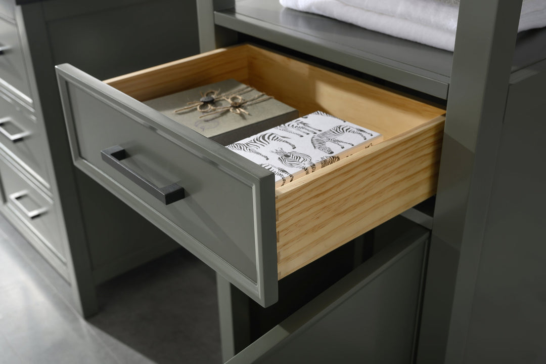 Legion Furniture WLF2121 Series 21" Linen Cabinet in Pewter Green