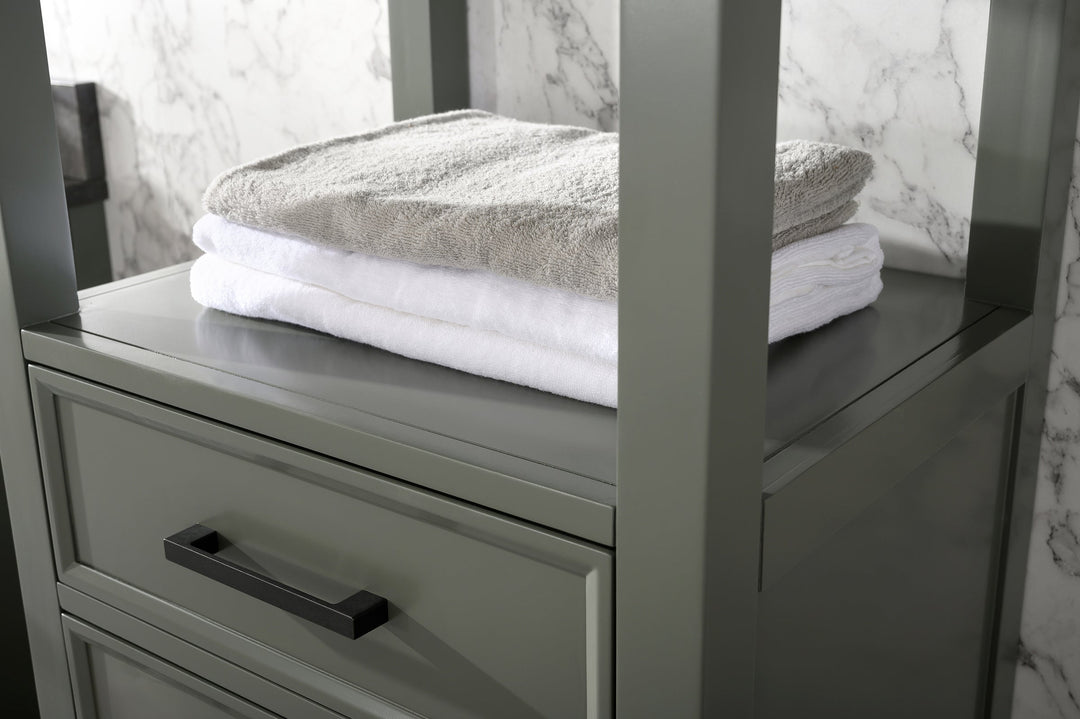 Legion Furniture WLF2121 Series 21" Linen Cabinet in Pewter Green