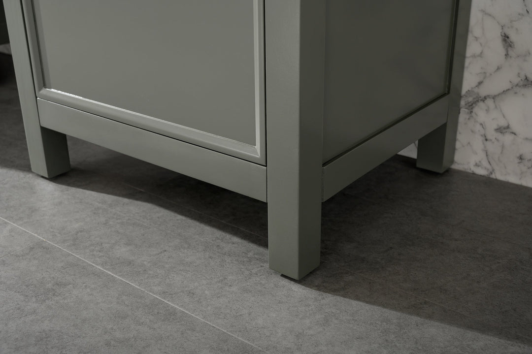 Legion Furniture WLF2121 Series 21" Linen Cabinet in Pewter Green