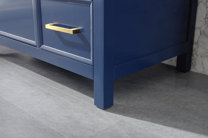 Legion Furniture WLF2136 Series 36” Single Sink Vanity in Blue with Carrara Marble White Top