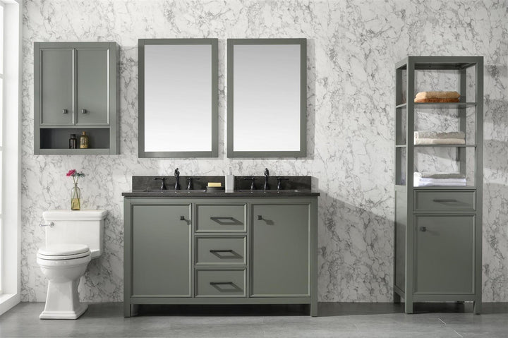 Legion Furniture WLF2436 Series 24” x 36” Wood Mirror in Pewter Green