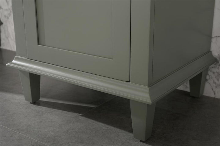 Legion Furniture WLF2221 Series 21" Linen Cabinet in Pewter Green