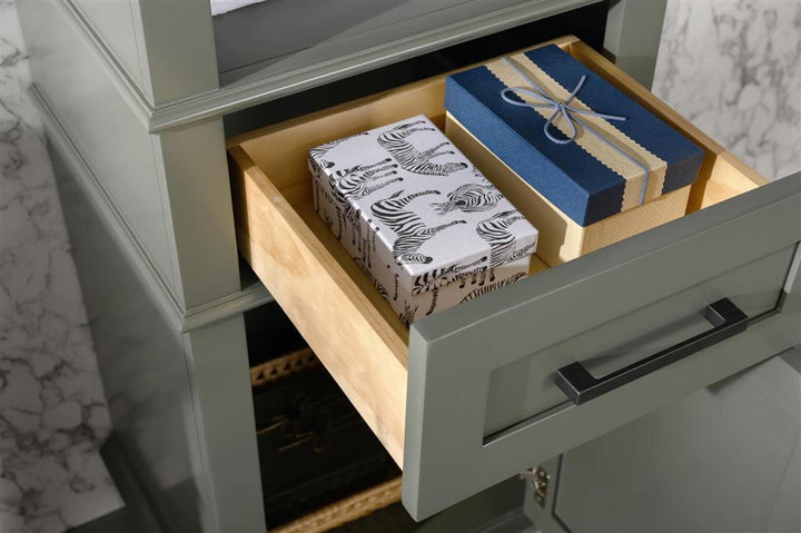 Legion Furniture WLF2221 Series 21" Linen Cabinet in Pewter Green