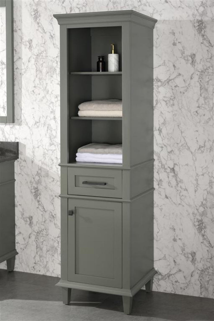 Legion Furniture WLF2221 Series 21" Linen Cabinet in Pewter Green