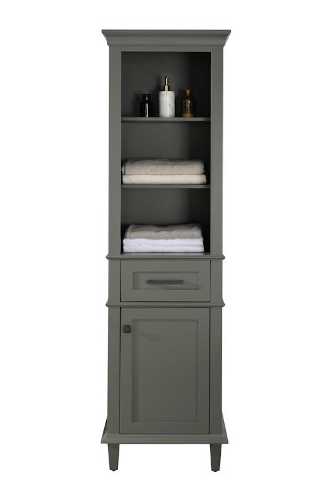 Legion Furniture WLF2221 Series 21" Linen Cabinet in Pewter Green