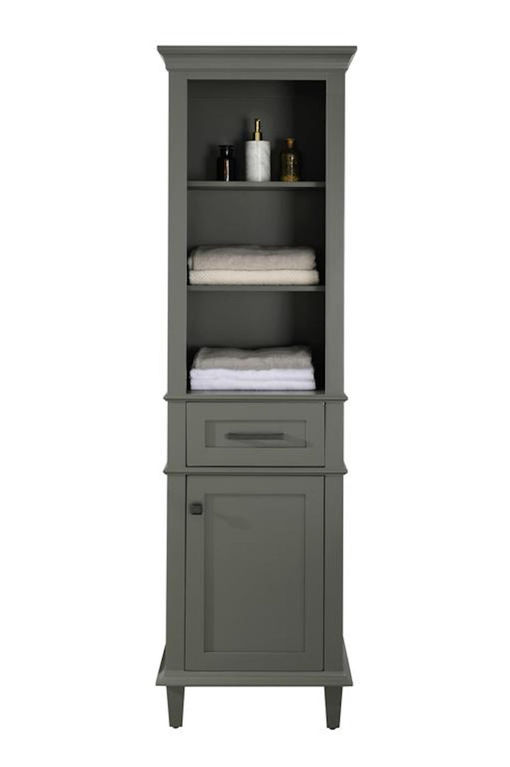Legion Furniture WLF2221 Series 21" Linen Cabinet in Pewter Green