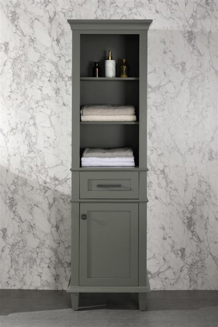 Legion Furniture WLF2221 Series 21" Linen Cabinet in Pewter Green