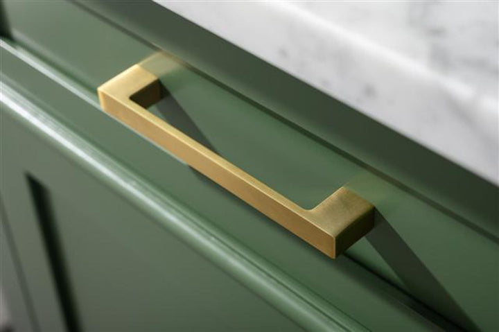 Legion Furniture WLF2272 Series 72” Double Sink Vanity in Vogue Green with Carrara Marble White Top