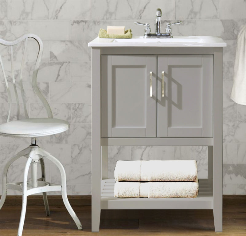 Legion Furniture WLF6020 Series 24” Single Sink Vanity in Gray