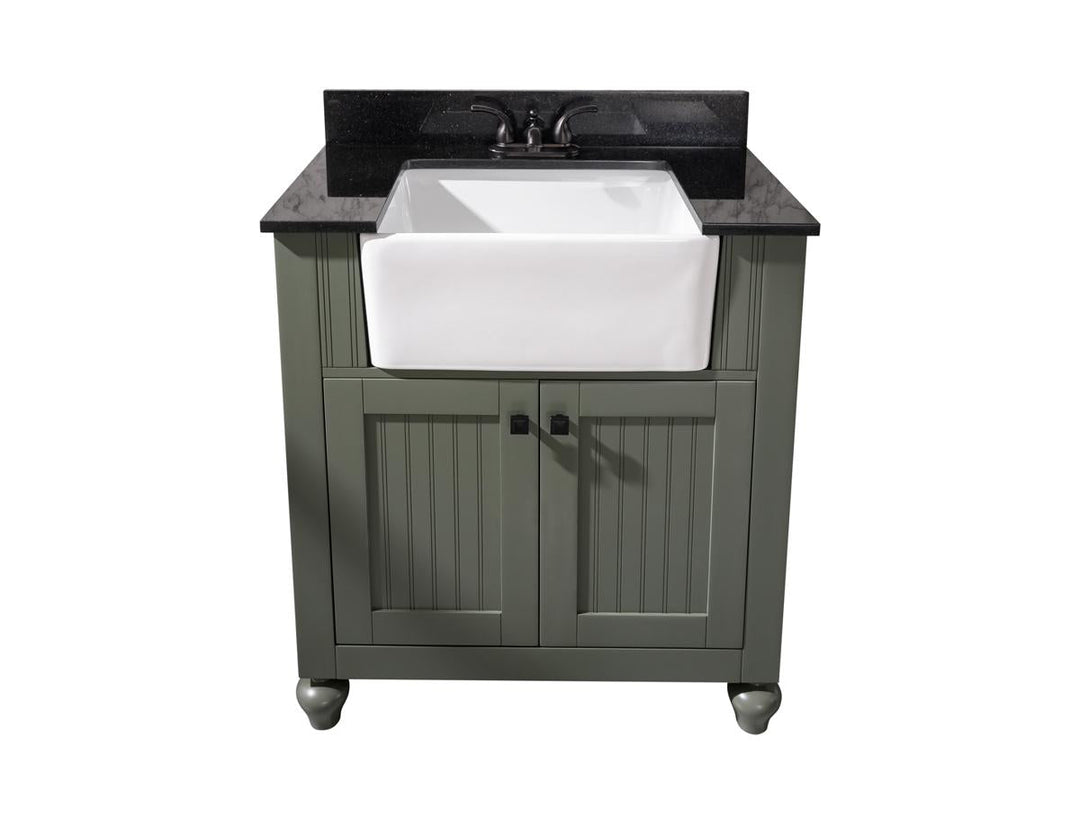 Legion Furniture WLF6022 Series 30” Single Sink Vanity in Pewter Green