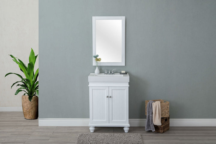 Legion Furniture WLF6028 Series 20" x 30” Mirror in White