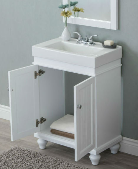 Legion Furniture WLF6028 Series 20" x 30” Mirror in White