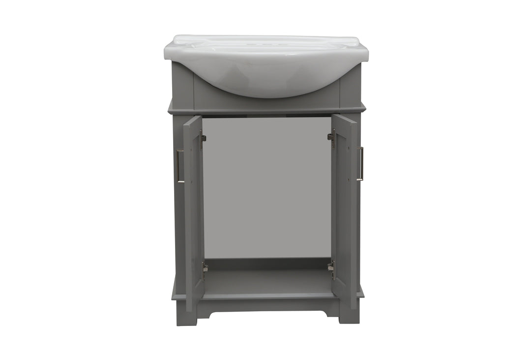 Legion Furniture WLF6042 Series 24" Single Sink Vanity in Gray