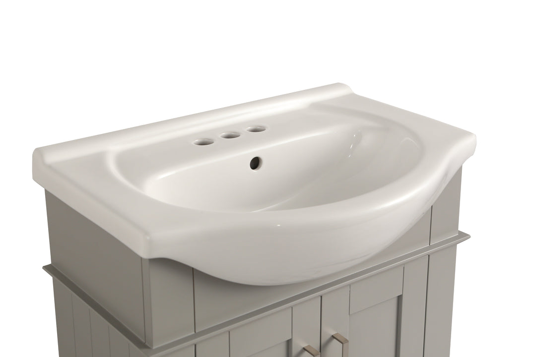 Legion Furniture WLF6042 Series 24" Single Sink Vanity in Gray