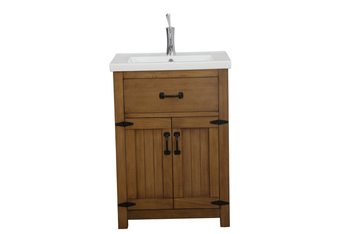 Legion Furniture 24" Weathered Gray Sink Vanity, No Faucet - WLF6044-24