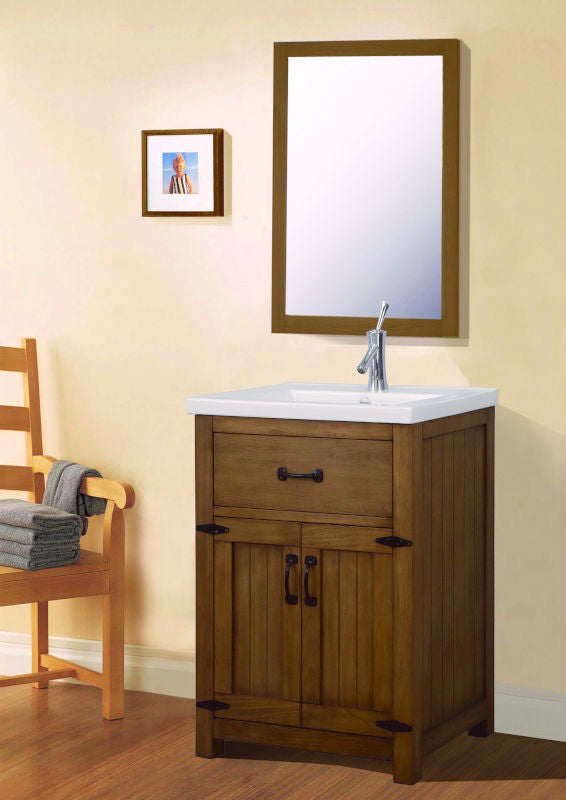 Legion Furniture WLF6044 Series 24" Single Sink Vanity in Weathered Gray