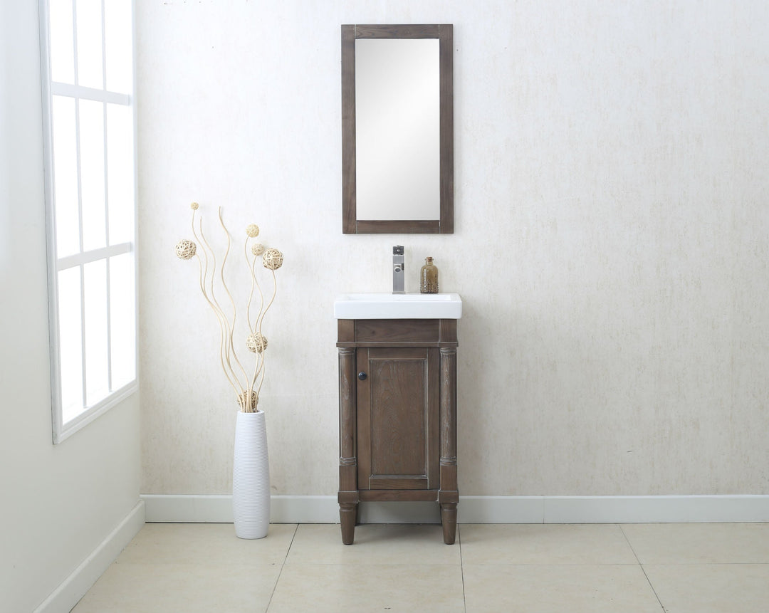 Legion Furniture WLF7021 Series 18” Single Sink Vanity in Weathered Gray