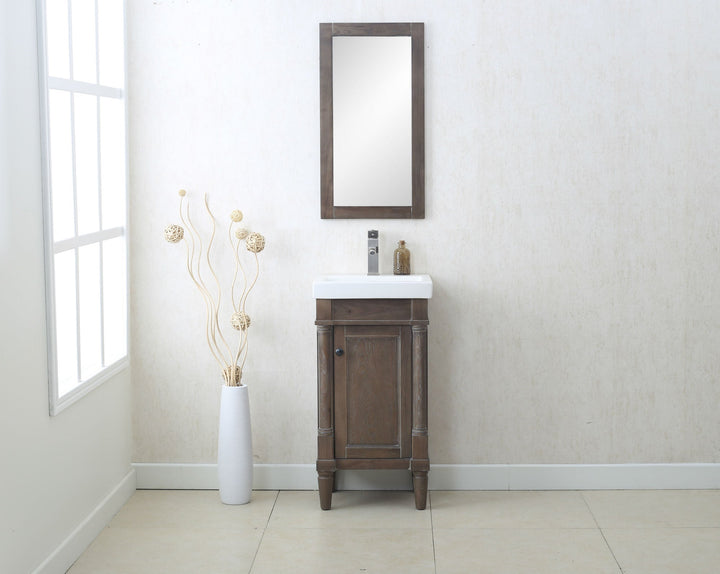 Legion Furniture WLF7021 Series 18” Single Sink Vanity in Weathered Gray