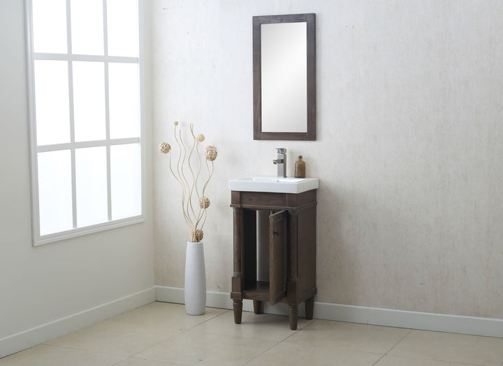 Legion Furniture WLF7021 Series 18” Single Sink Vanity in Weathered Gray