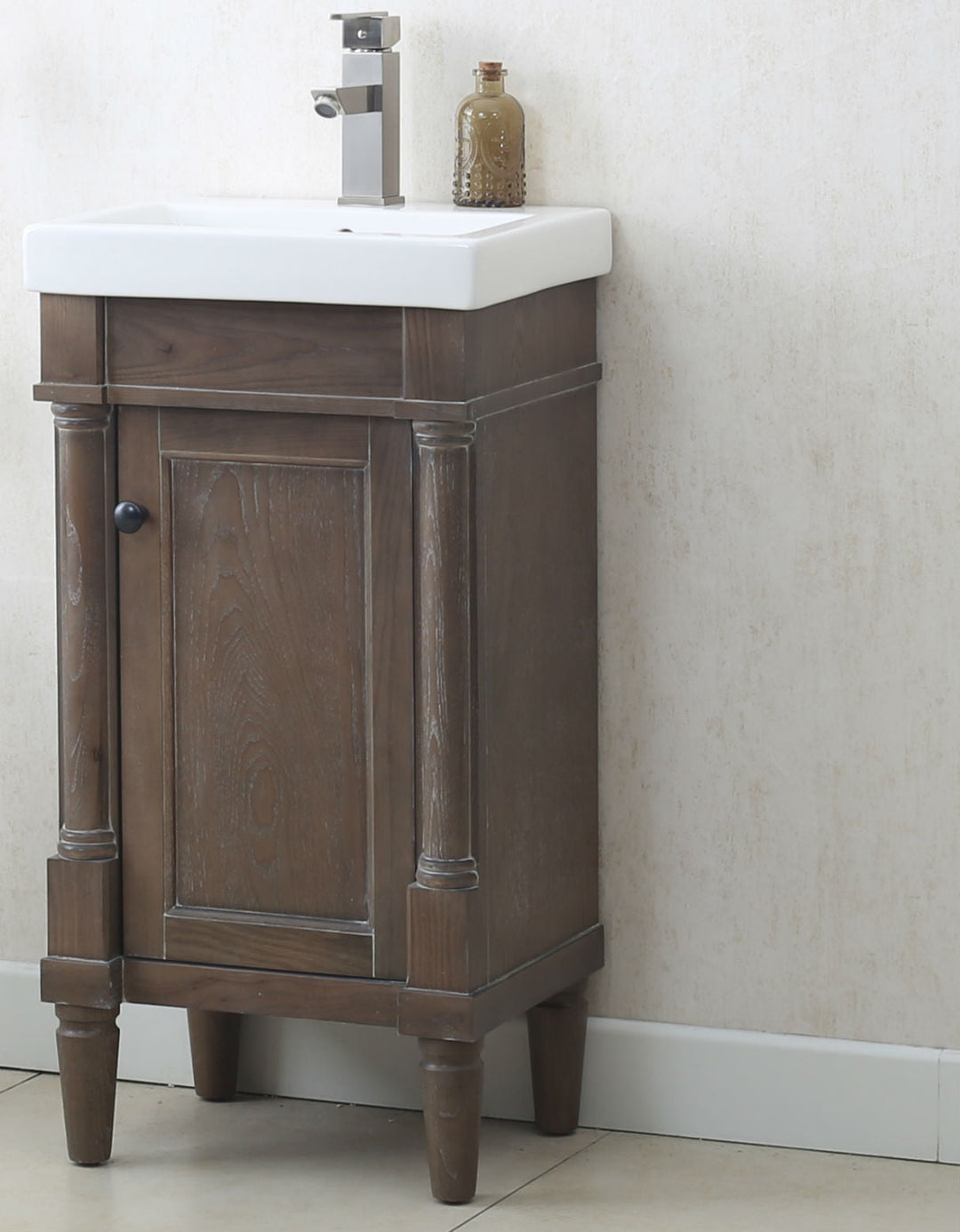 Legion Furniture WLF7021 Series 18” Single Sink Vanity in Weathered Gray
