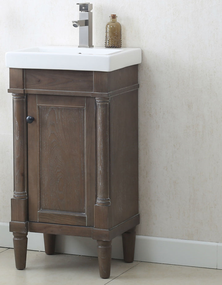 Legion Furniture WLF7021 Series 18” Single Sink Vanity in Weathered Gray