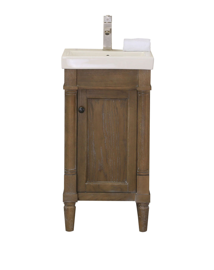 Legion Furniture WLF7021 Series 18” Single Sink Vanity in Weathered Gray
