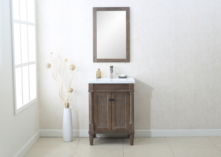 Legion Furniture WLF7021 Series 24” Single Sink Vanity in Weathered Gray