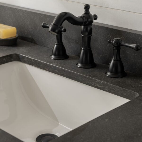 Legion Furniture 36" Antique Gray Oak Vanity with Blue Limestone Top WLF7040-36-AGO-BS