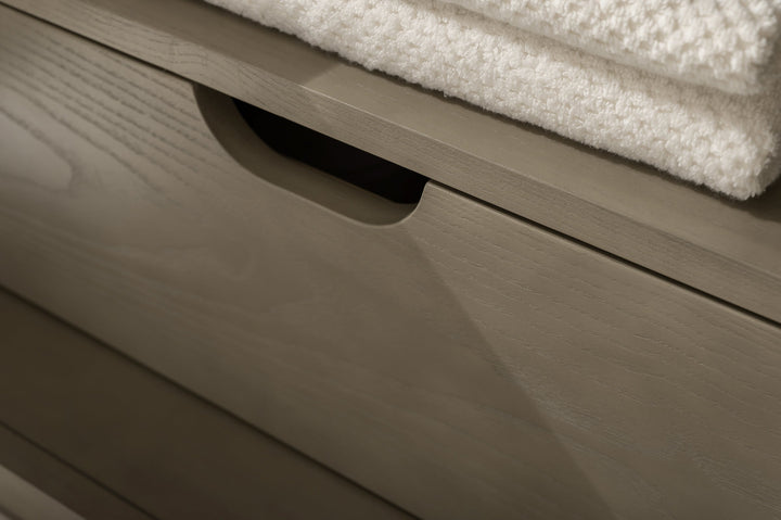 Legion Furniture WLF7040 Series 36” Single Sink Vanity in Antique Gray with Carrara Marble White Top