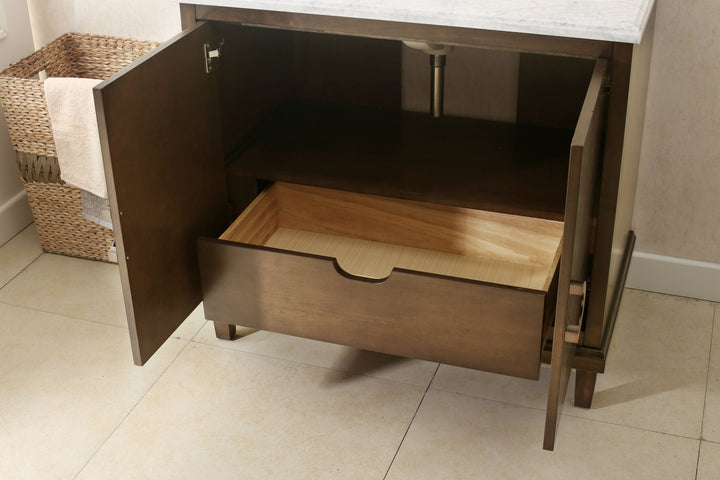 Legion Furniture WLF7040-36-CW 36" Antique Coffee Sink Vanity, Wlf7040-37 Top