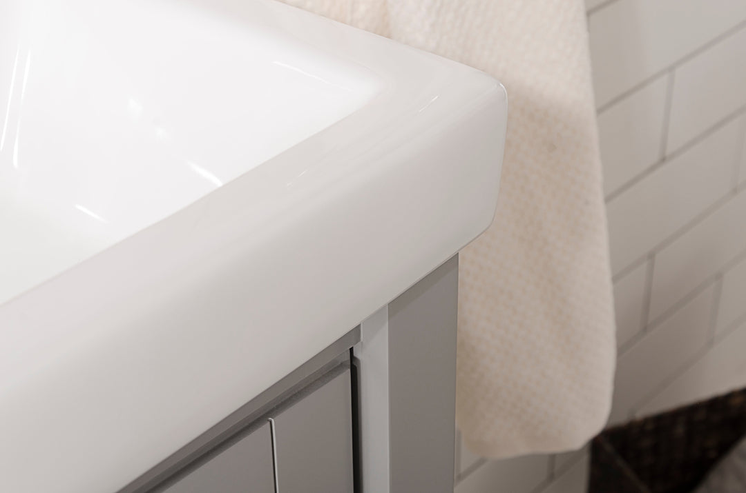 Legion Furniture WLF9018 Series 18” Single Sink Vanity in Gray