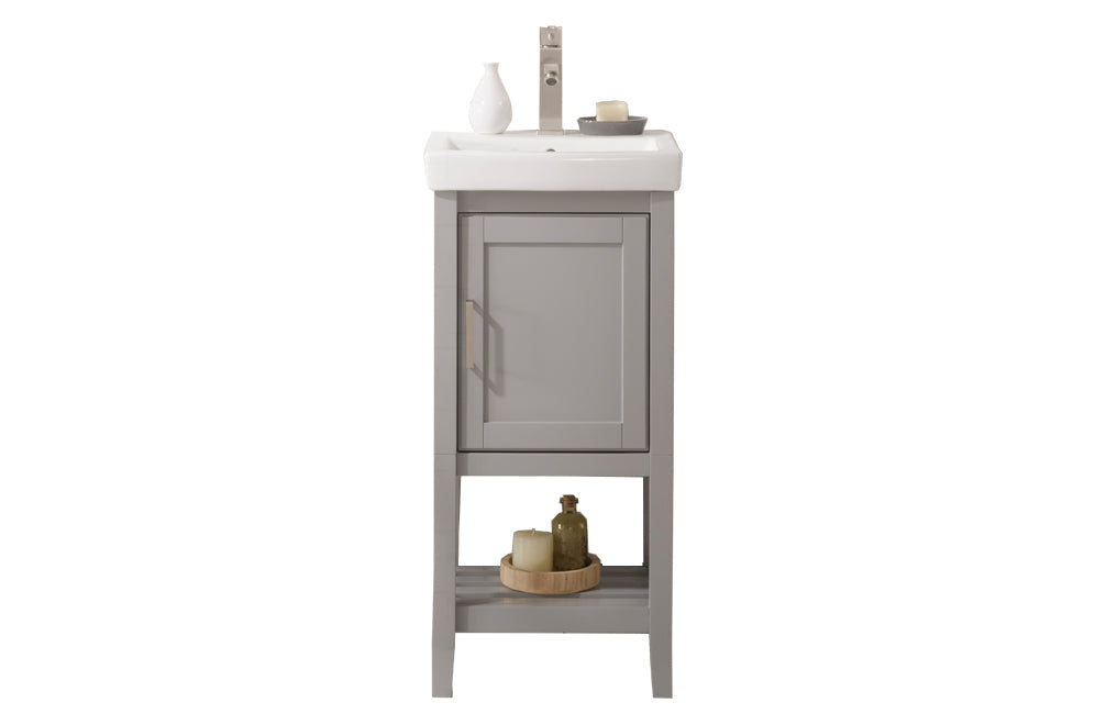Legion Furniture WLF9018 Series 18” Single Sink Vanity in Gray