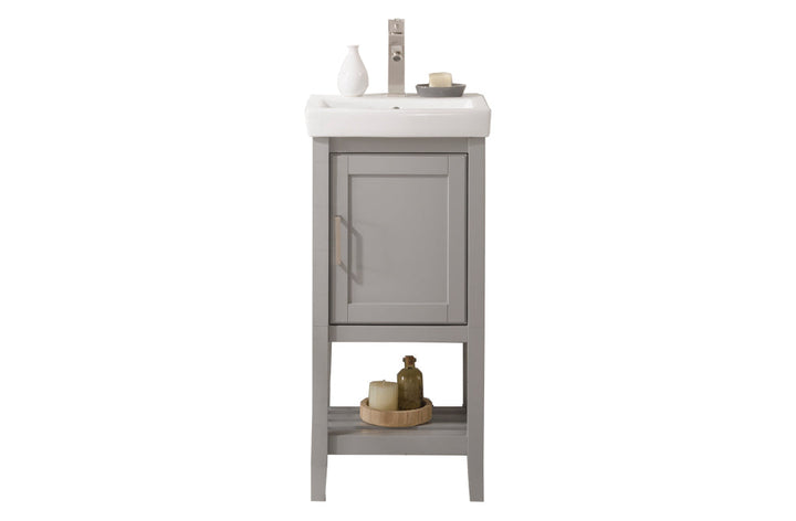 Legion Furniture WLF9018 Series 18” Single Sink Vanity in Gray