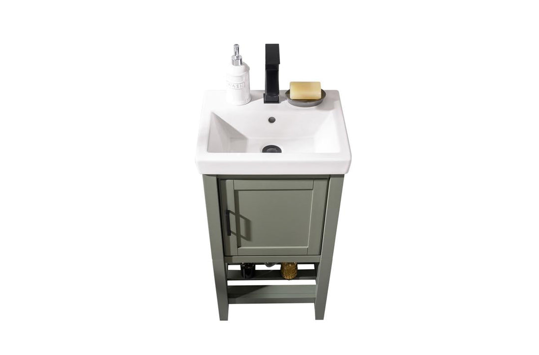 Legion Furniture 18" Pewter Green Sink Vanity - WLF9018-PG